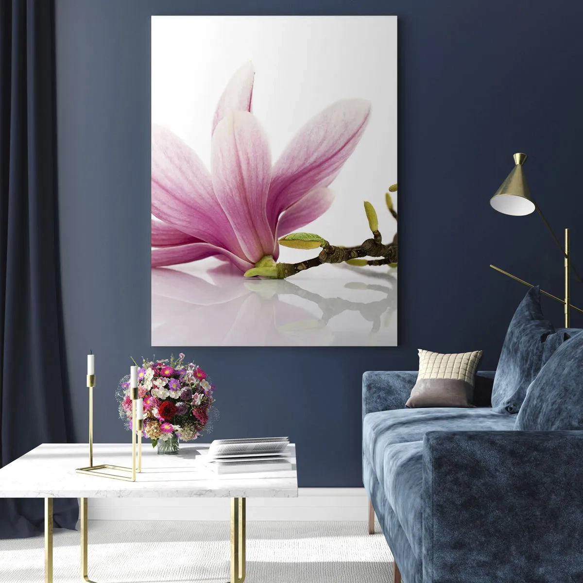 Üveg kép - Gyengéd, mint a tavaszi szellő - 50x70 cm