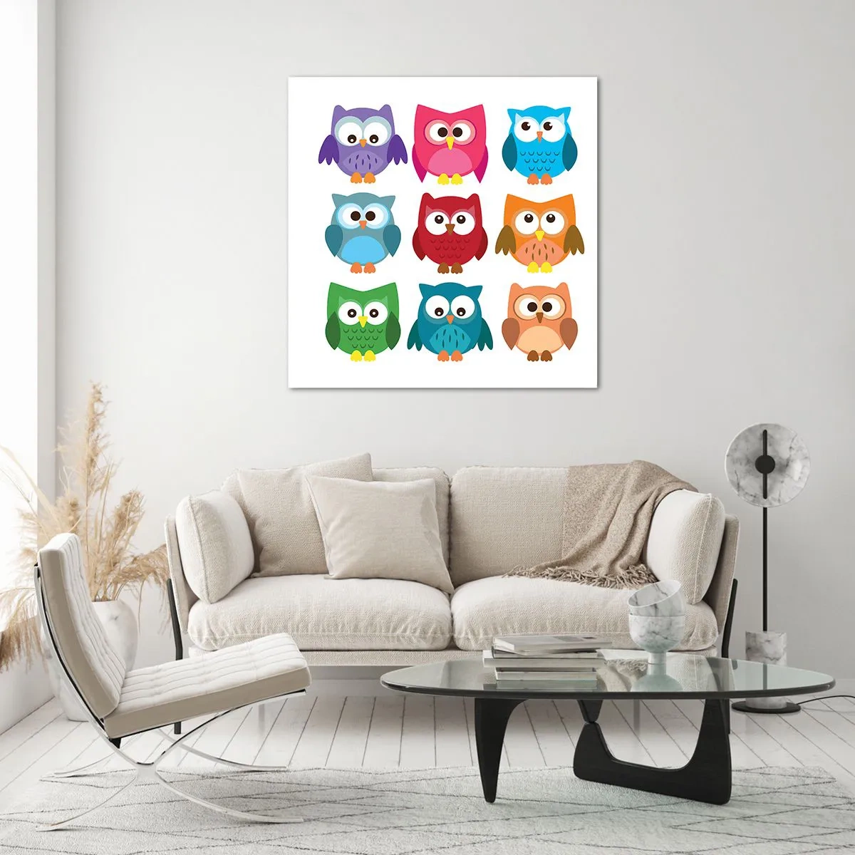 Üveg kép - Jó móka másnak lenni - 30x30 cm