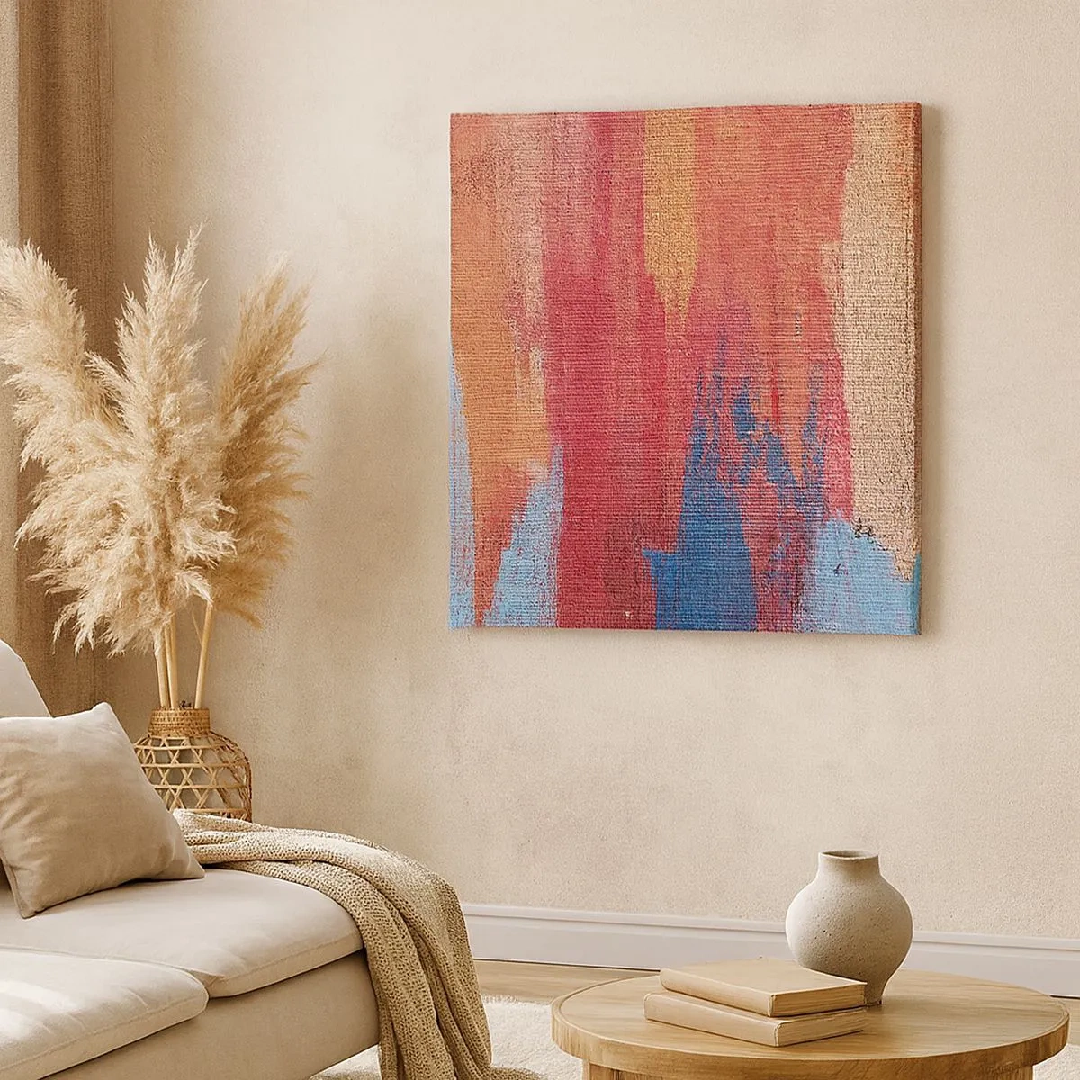 Vászonkép - Szivárványon  kiúszva - 30x30 cm