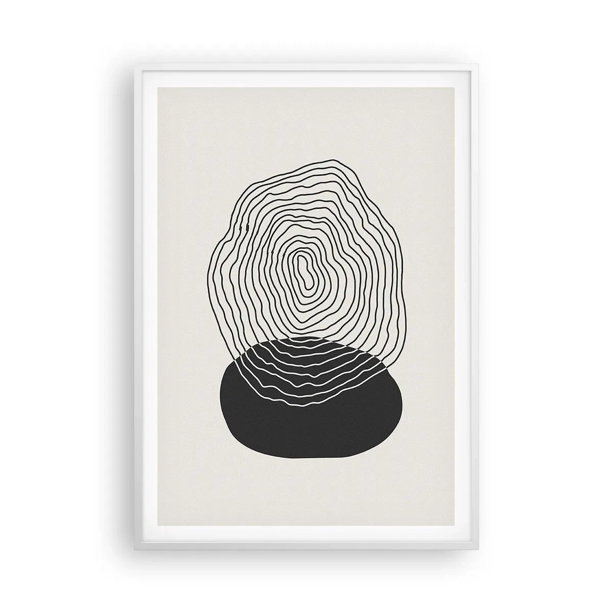 Poszter fekete keretben - Létezés és rángatózás - 70x100 cm