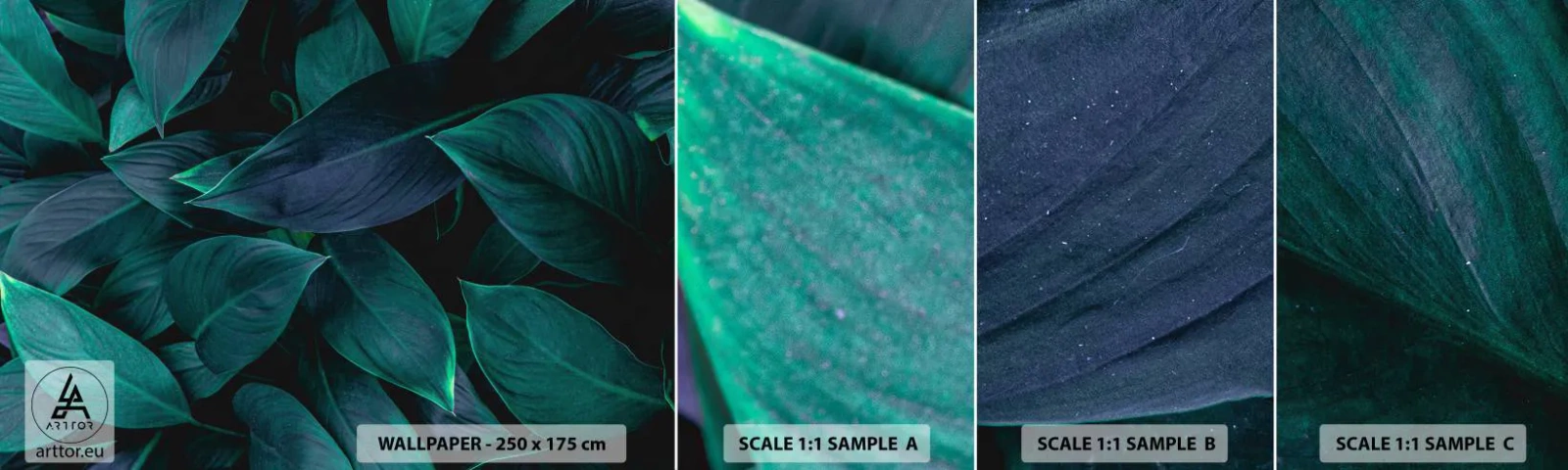 Fotótapéta Minta Öntapadós Deluxe Sticker - Maga a zöldellő növényzet - Levelek, Természet, Növénytan - 100x30 cm