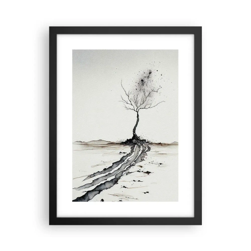 Poszter fehér keretben - Téli melankólia - 30x40 cm