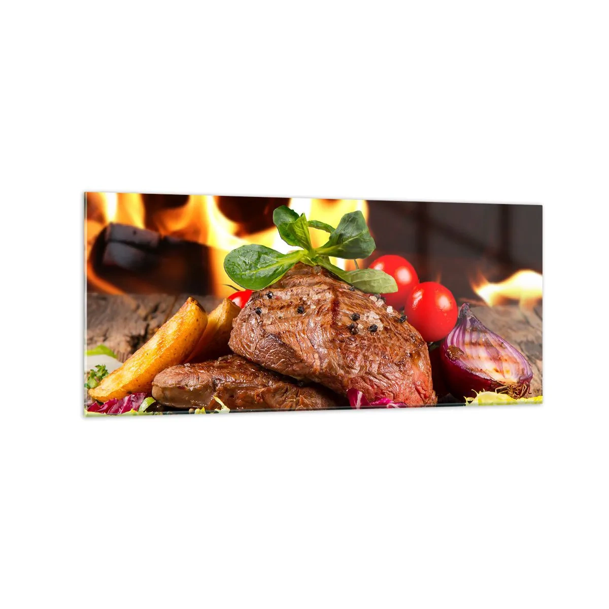 Üveg kép - Parázzsal elővarázsolva - 120x50 cm