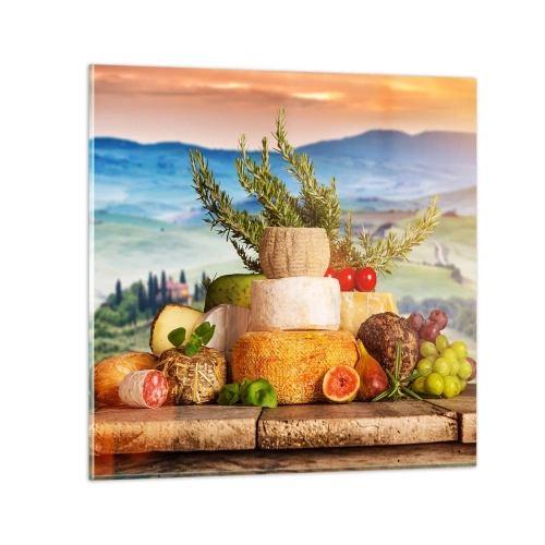 Üveg kép - Az olasz életöröm - 40x40 cm