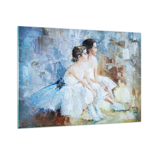 Üveg kép - A fiatal hattyúk pihenése - 100x70 cm