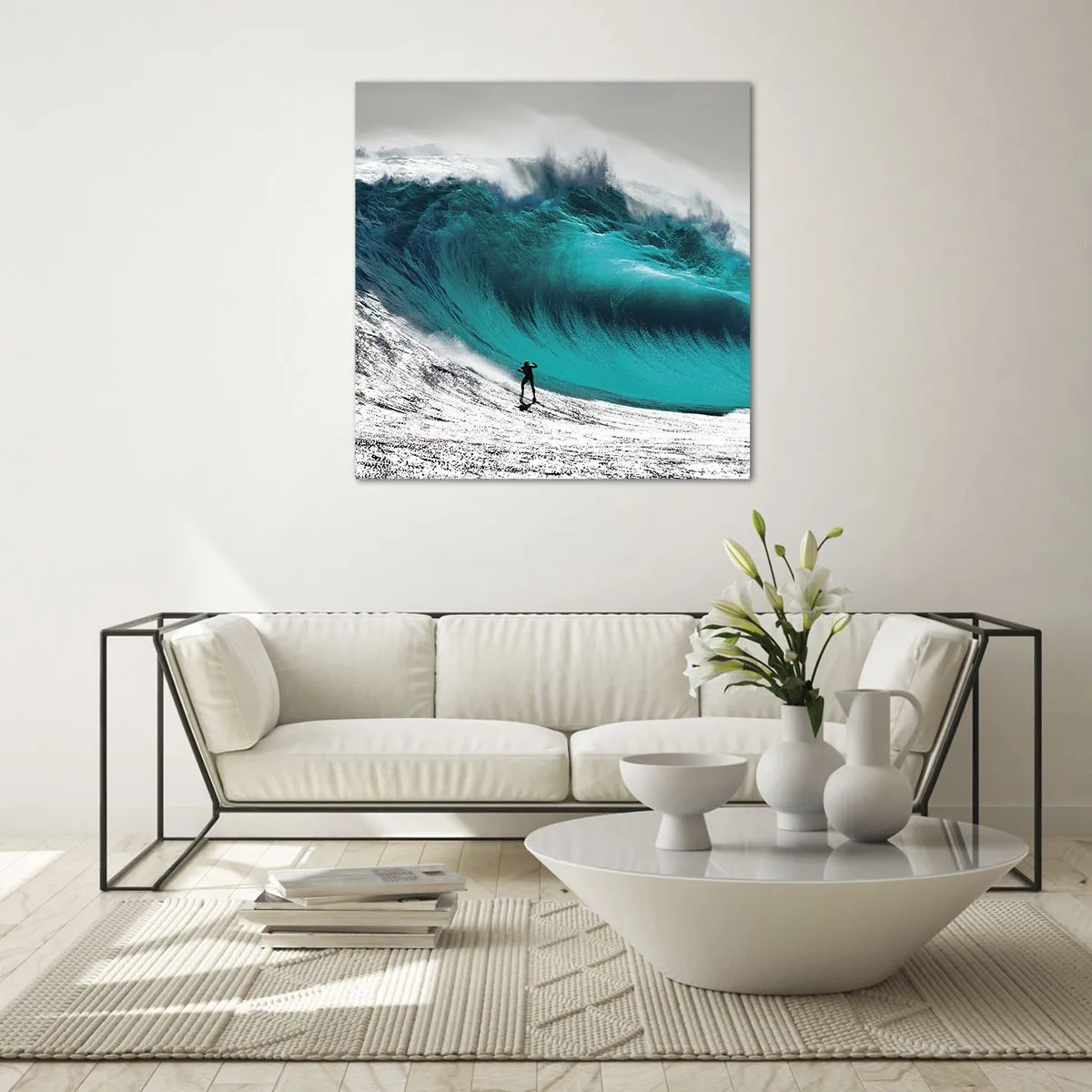 Üveg kép - Kihívás elfogadva - 60x60 cm