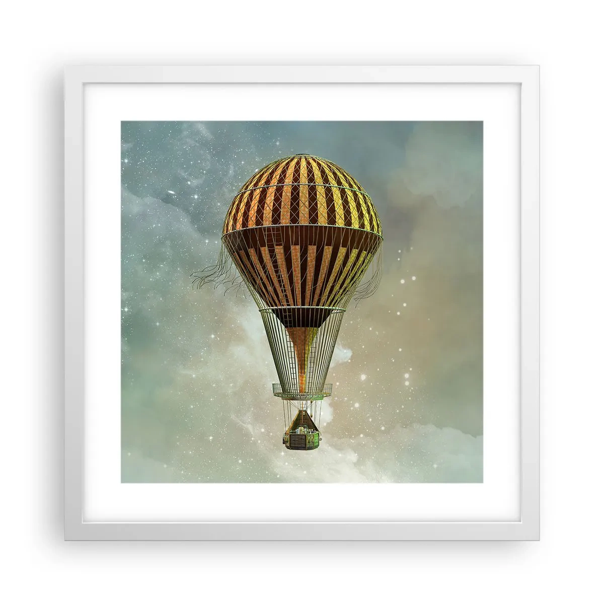 Poszter fekete keretben - Úttörő járatok - 40x40 cm