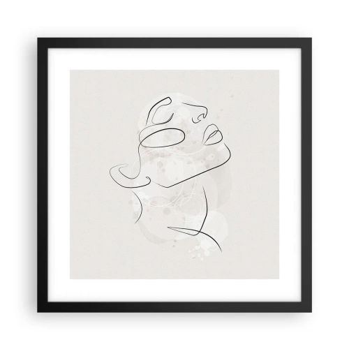 Poszter fehér keretben - Egy álom körvonala - 40x40 cm