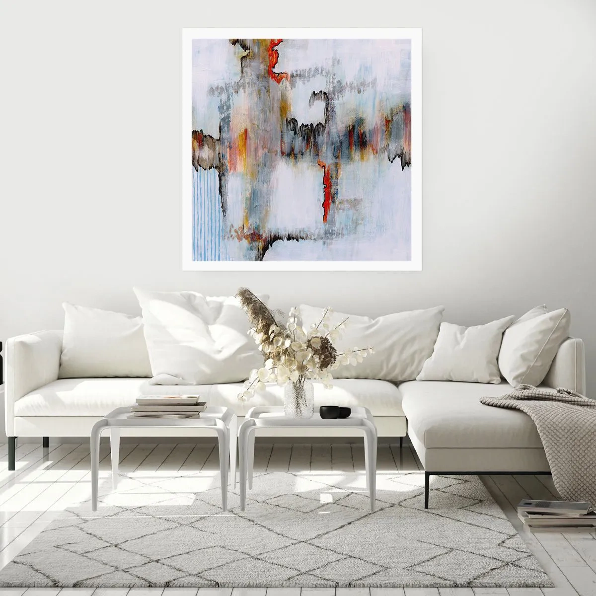 Poszter - Egy bottal a vízen - 40x40 cm