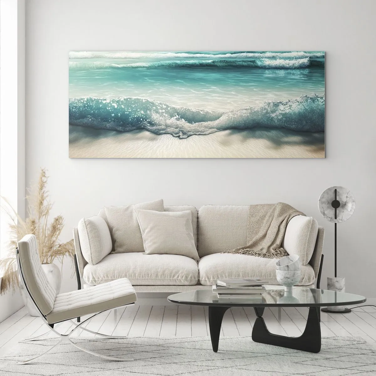 Üveg kép - Az óceán nyugalma - 100x40 cm