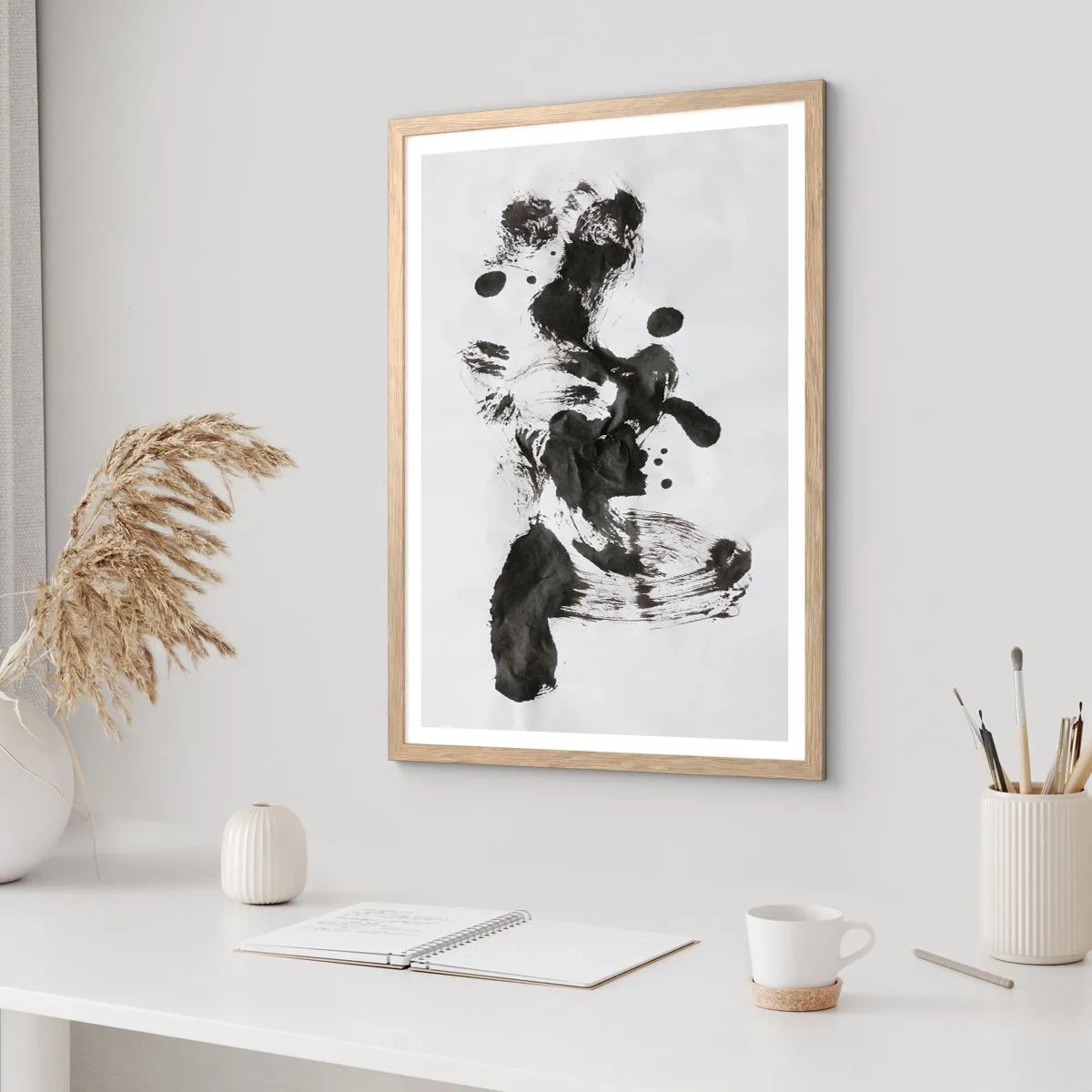 Poszter világos tölgy keretben - Módszer az őrületben? - 70x100 cm