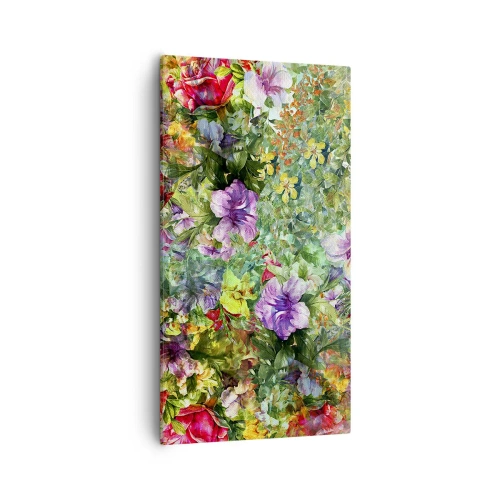 Vászonkép - Virágokban a vesztünk - 55x100 cm