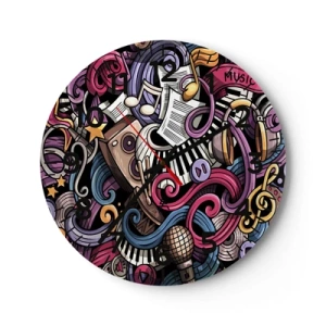 Falióra, Óra - Bonyolult dallam - 40x40 cm