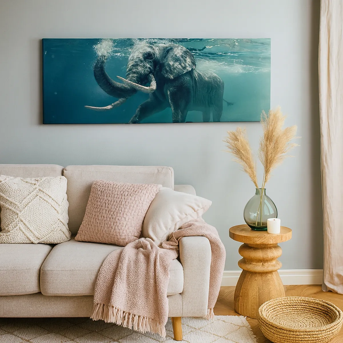 Vászonkép - Mindenki szeret úszni - 30x30 cm