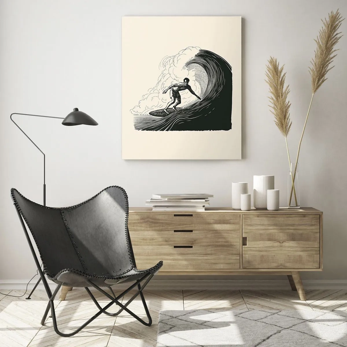 Üveg kép - A hullámok királya - 50x70 cm