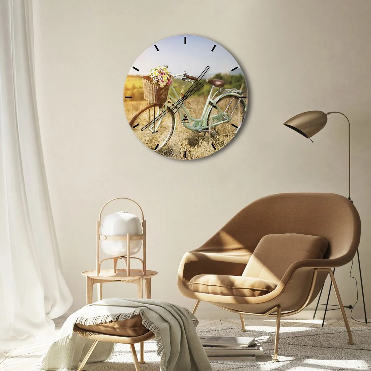 Falióra, Óra - Itt maradok egy darabig - 40x40 cm