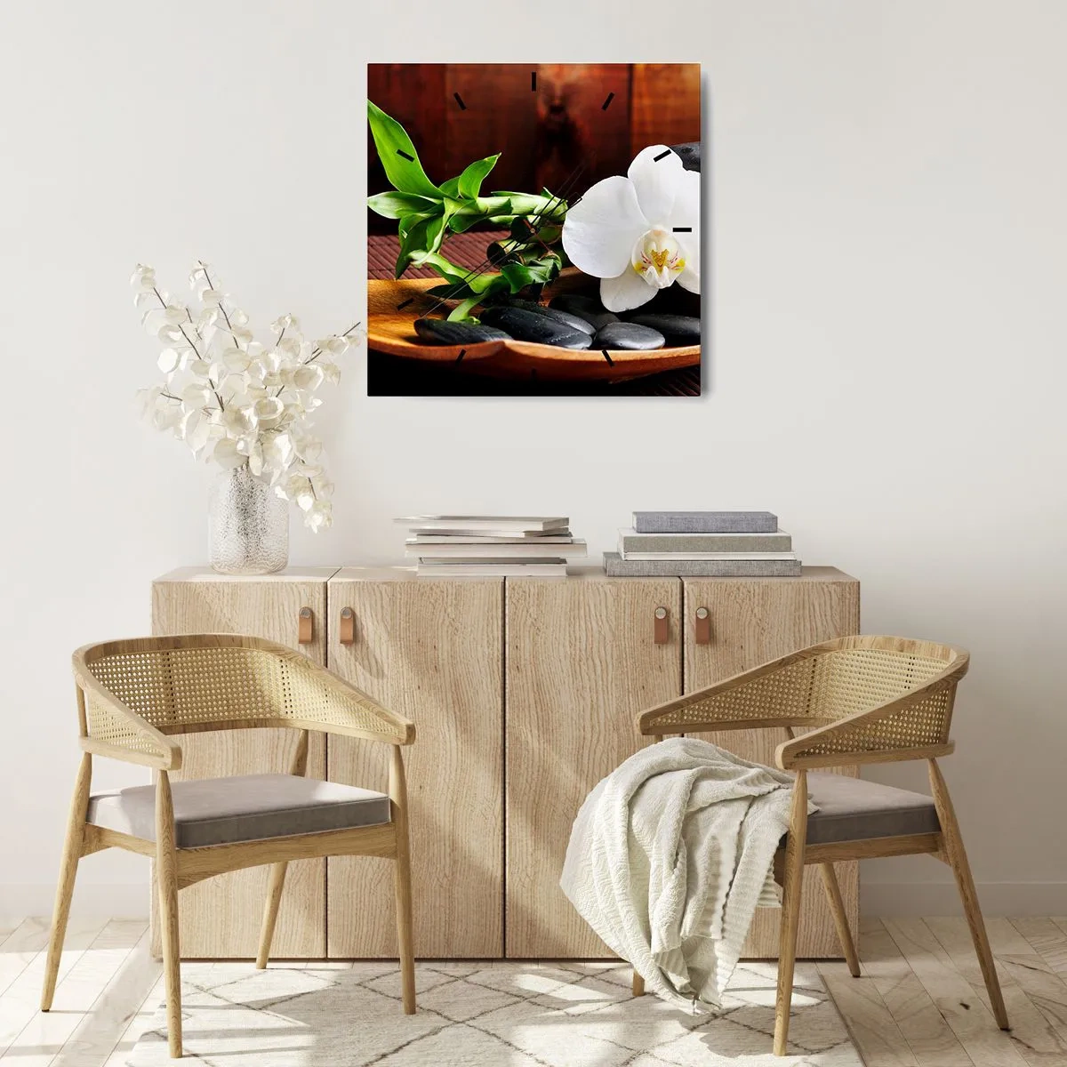 Falióra, Óra - Engedd át magad a természet érintésének - 40x40 cm