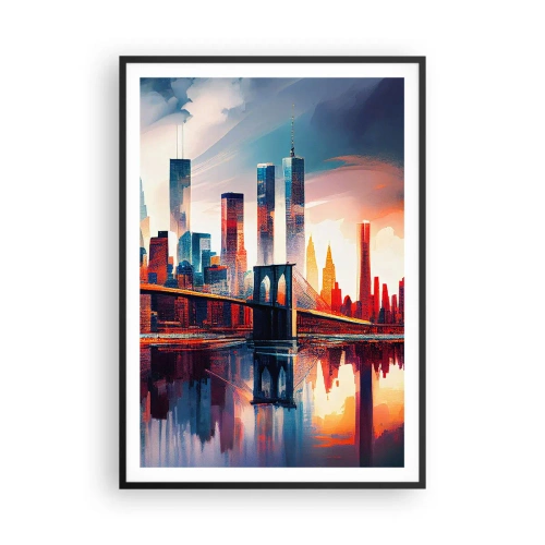 Poszter fehér keretben - Fenomenális New York - 70x100 cm