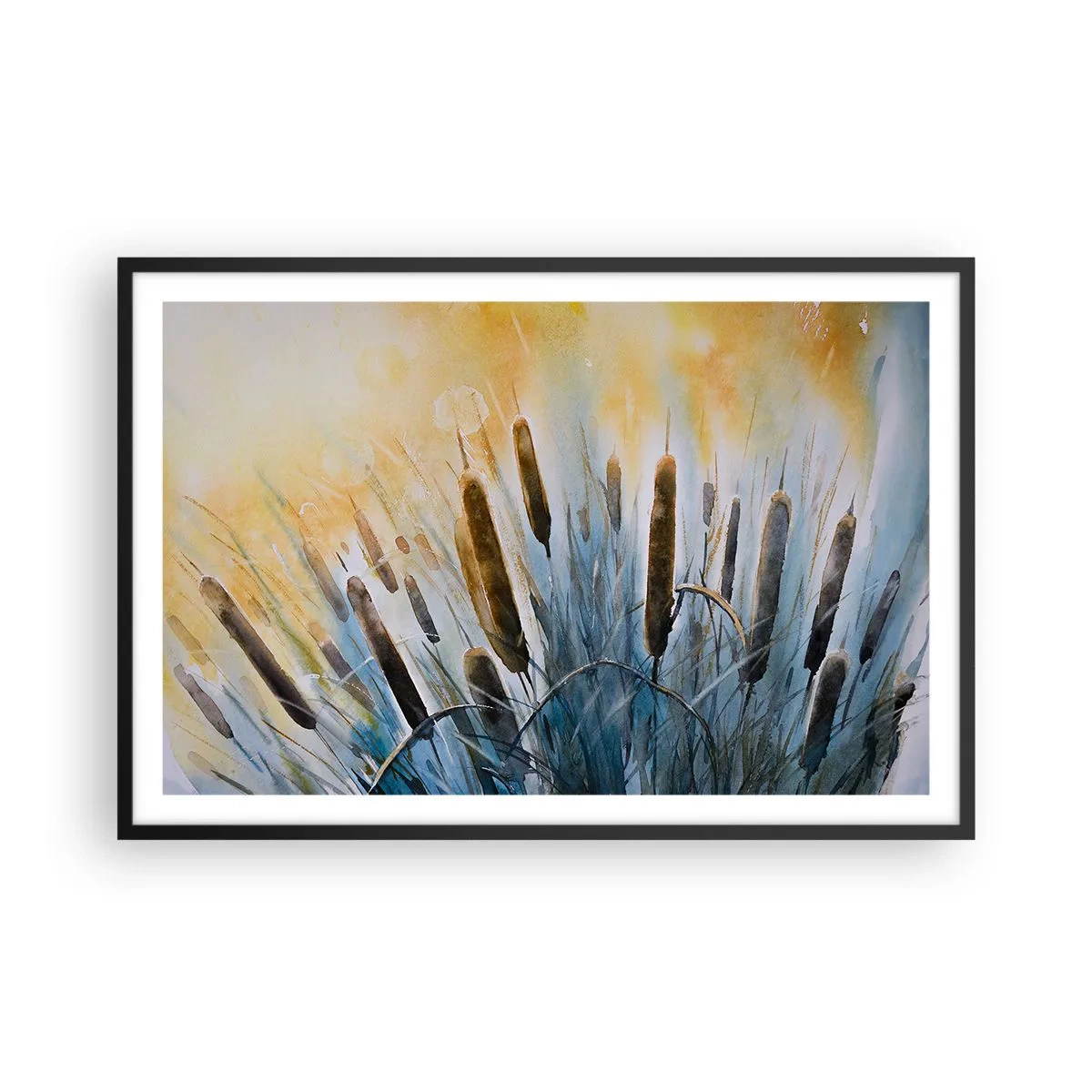 Poszter fehér keretben - A víz hűvössége, a nap melege - 91x61 cm