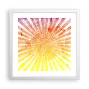 Poszter fekete keretben - Napkelte és napnyugta - 40x40 cm