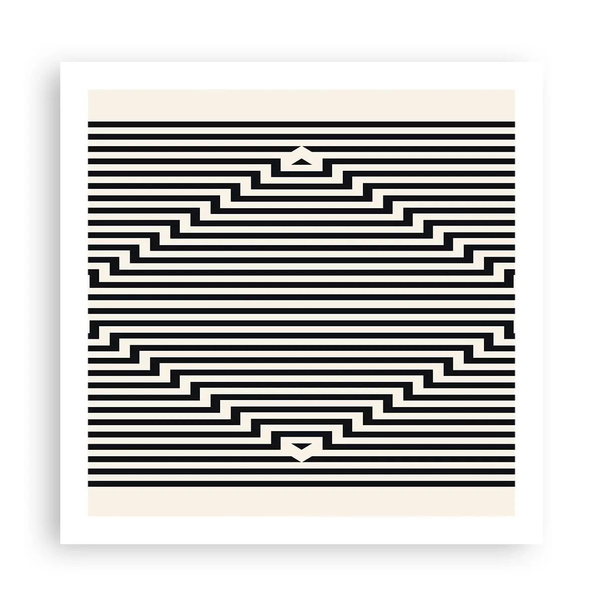 Poszter - Geometrikus illúzió - 60x60 cm