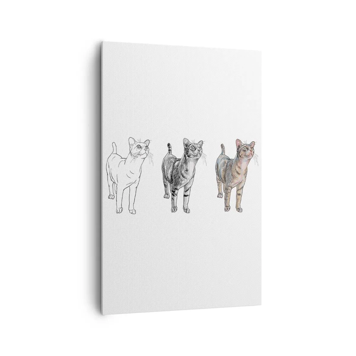 Vászonkép - Rajz lecke - 80x120 cm