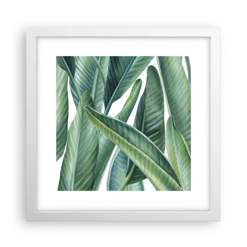 Poszter fekete keretben - Zöld önmagában - 30x30 cm