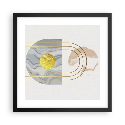 Poszter fehér keretben - Fényerő és ragyogás - 40x40 cm