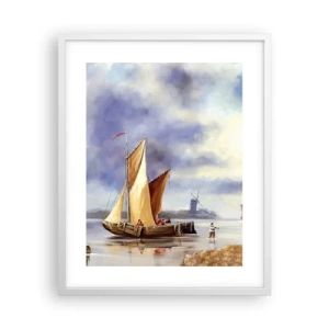 Poszter fekete keretben - A tengerészek visszatérése - 40x50 cm