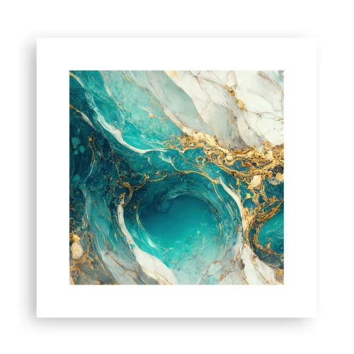 Poszter - Kompozíció aranyvénákkal - 30x30 cm
