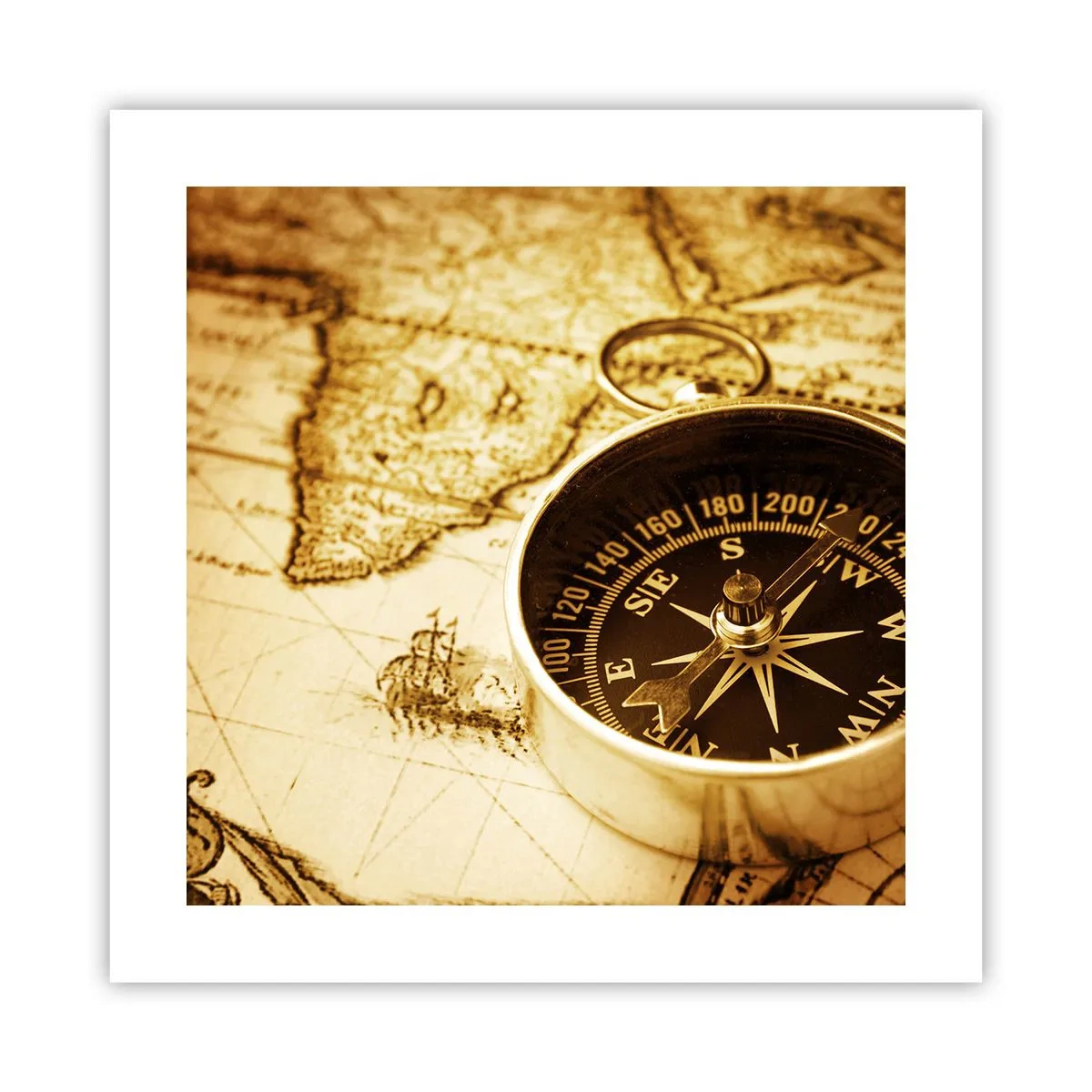 Poszter - Keletre, vagy nyugatra? - 40x40 cm