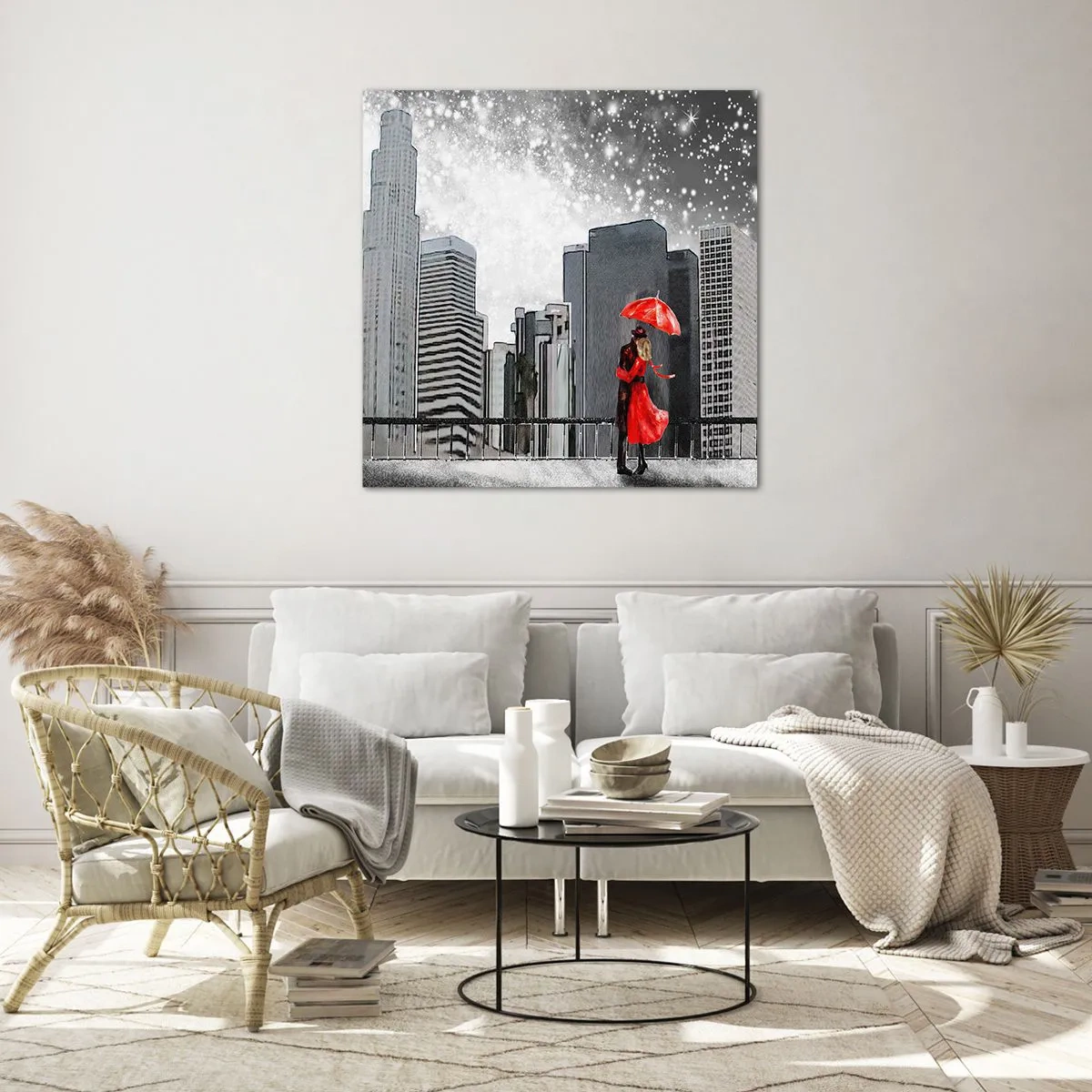 Üveg kép - Az ember nem kő - 70x70 cm