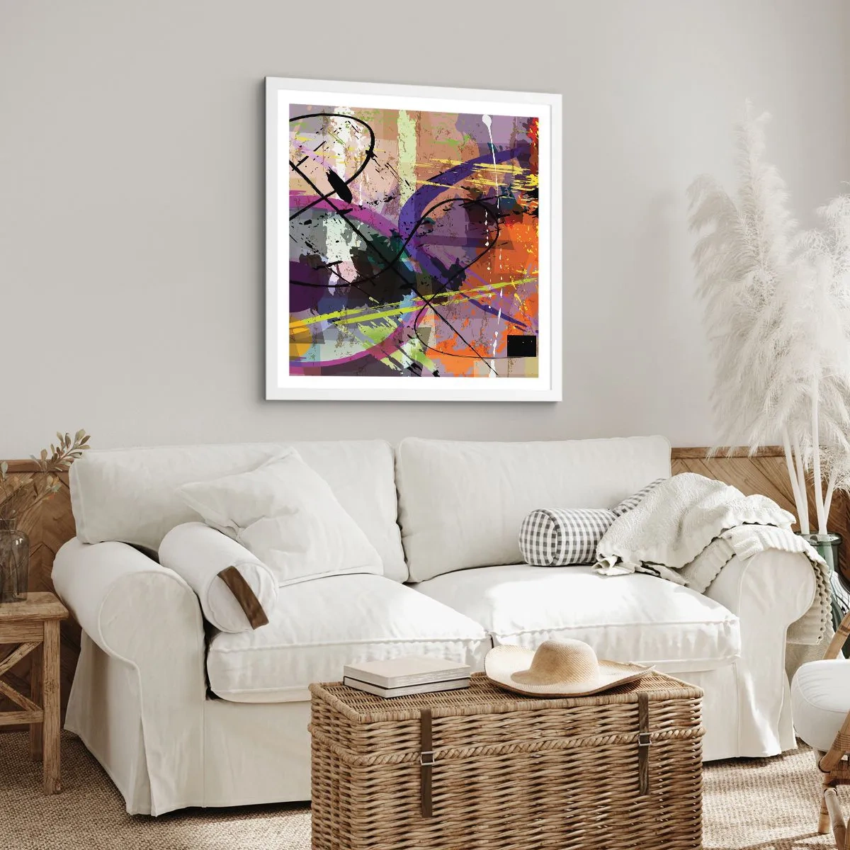 Poszter fekete keretben - Mehet egyenesen előre vagy körbe - 30x30 cm