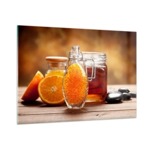 Üveg kép - Napos ízek és aromák - 100x70 cm