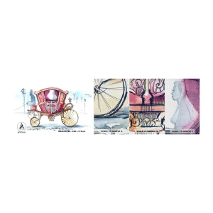 Fotótapéta Minta Premium Canvas - Esküvőre vagy bálba? - Gyerekeknek, Szállítás, Utazás - 100x30 cm