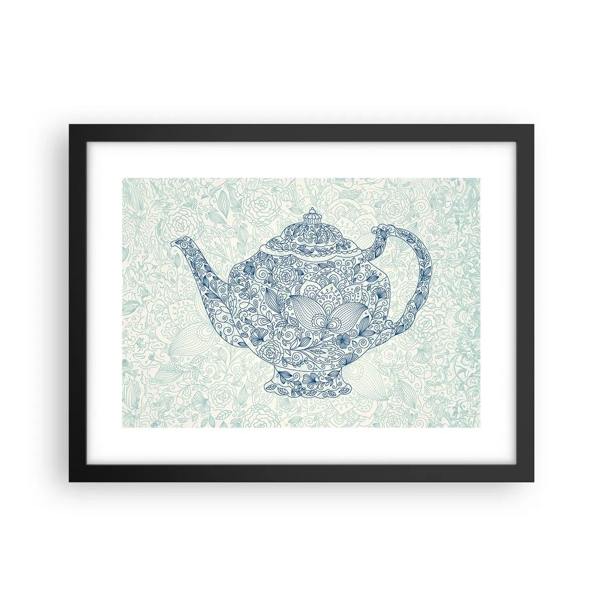 Poszter fehér keretben - Tea varázsa - 40x30 cm