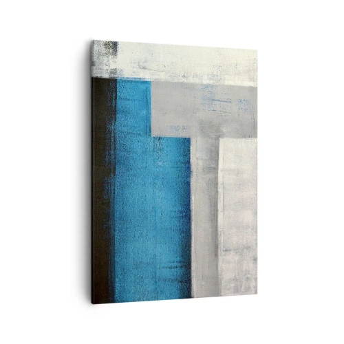 Vászonkép - Szürke és kék költői kompozíció - 50x70 cm