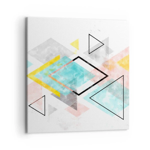 Vászonkép - Geometriai játék - 60x60 cm