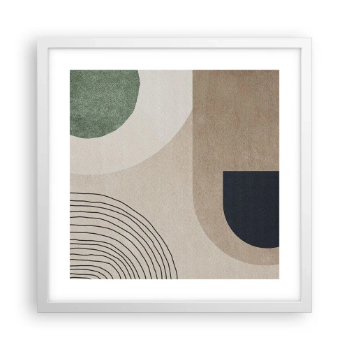 Poszter fekete keretben - Egy ovális szelídsége - 40x40 cm