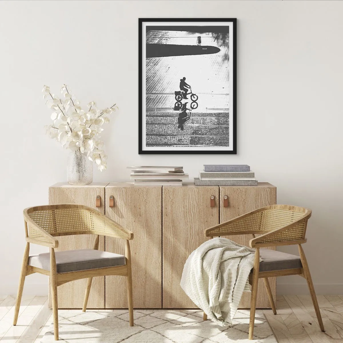 Poszter fehér keretben - Előre, a városon keresztül - 30x40 cm