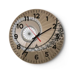 Falióra, Óra - Egy kagyló közepén - 30x30 cm