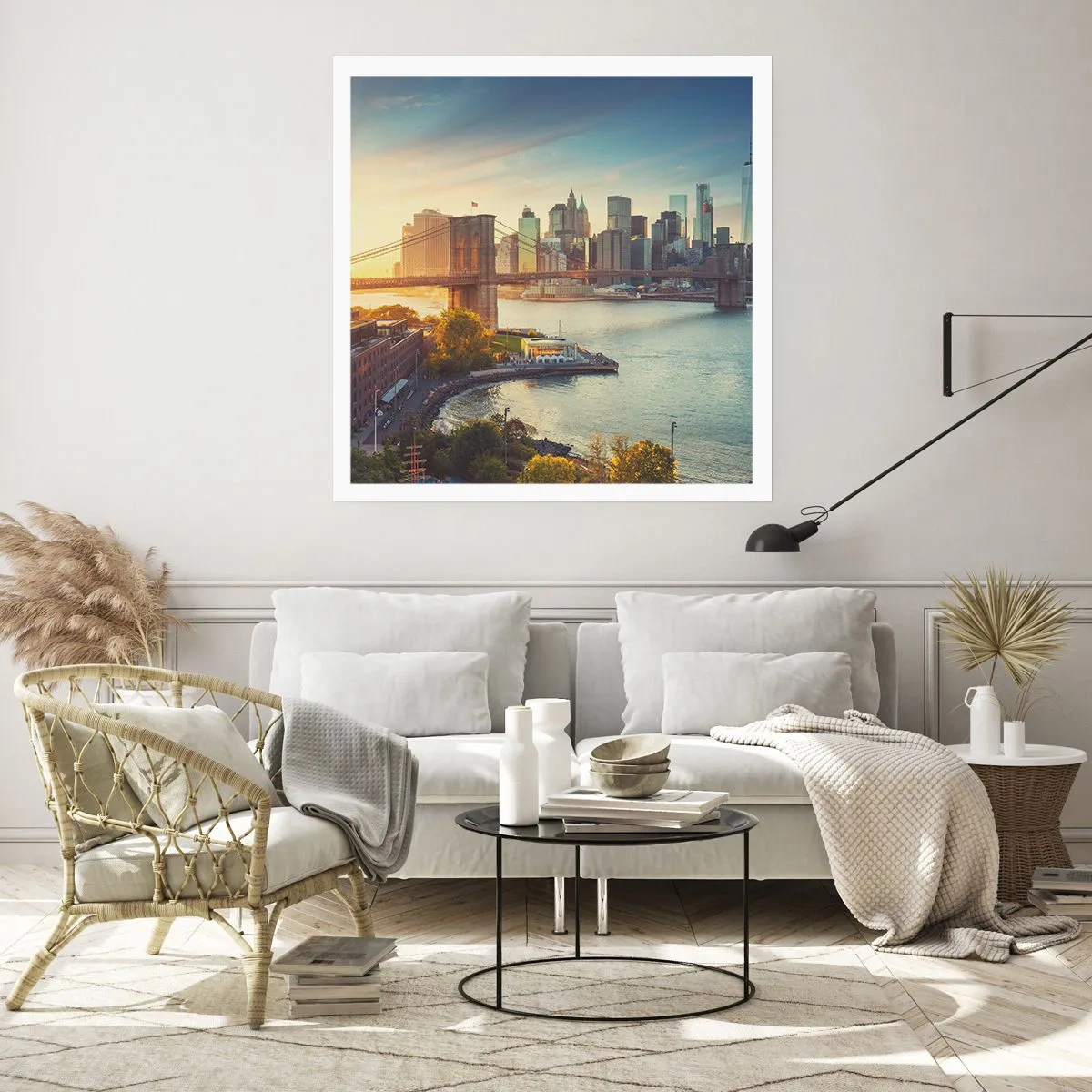 Poszter - Nagyváros hajnala - 50x50 cm