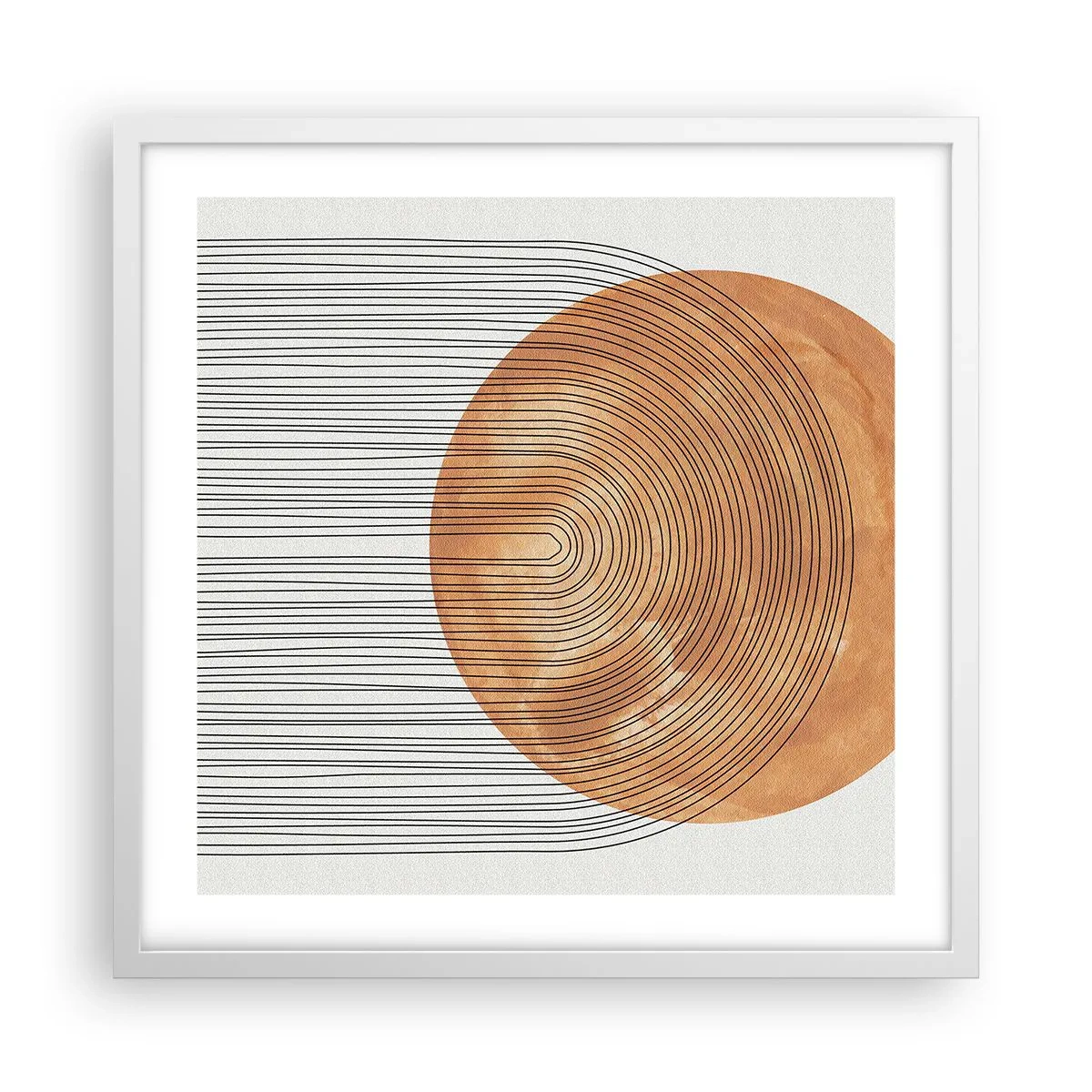 Poszter fekete keretben - Egy napsütéses kompozíció - 50x50 cm