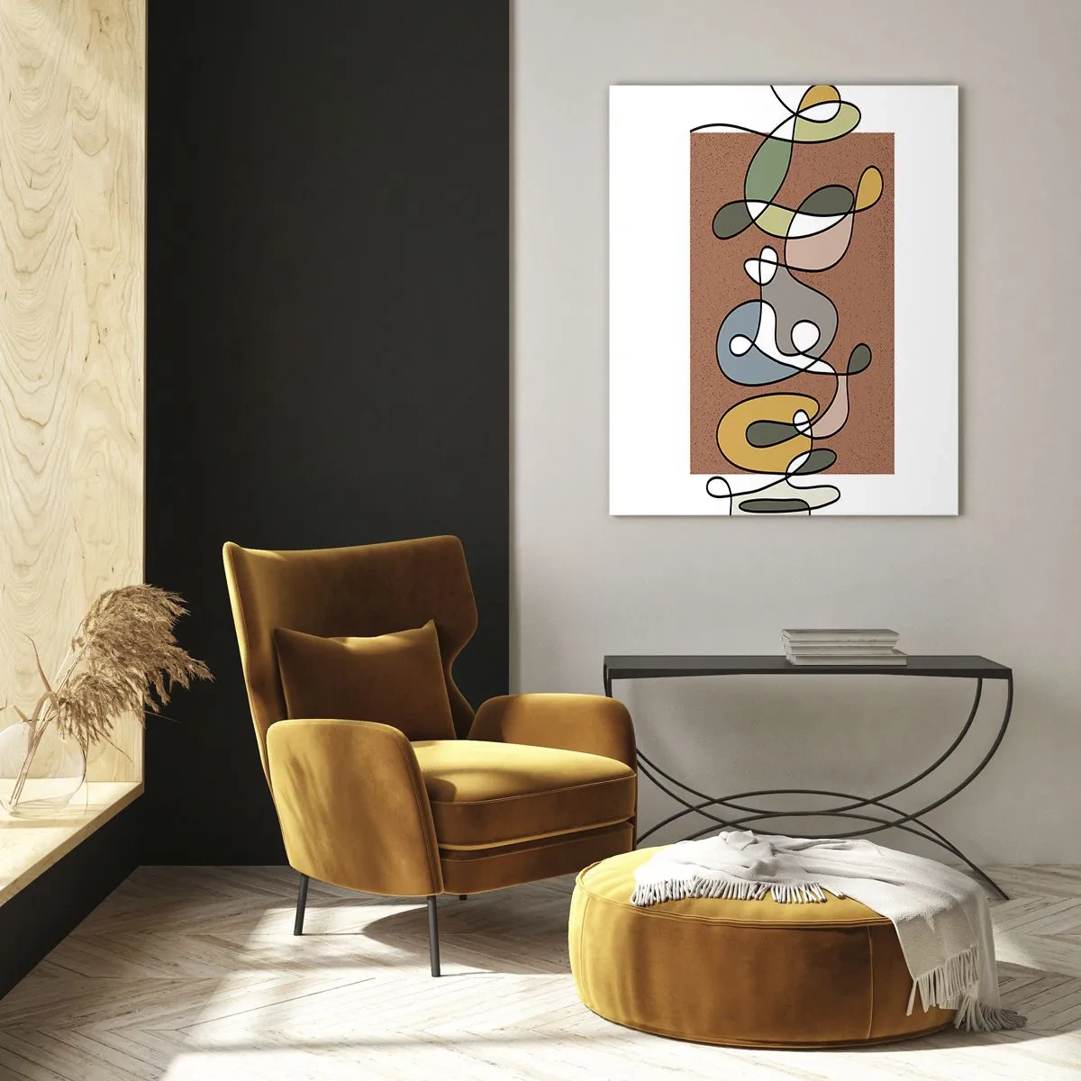 Üveg kép - Egy mosolyt érdemlő absztrakció - 80x120 cm