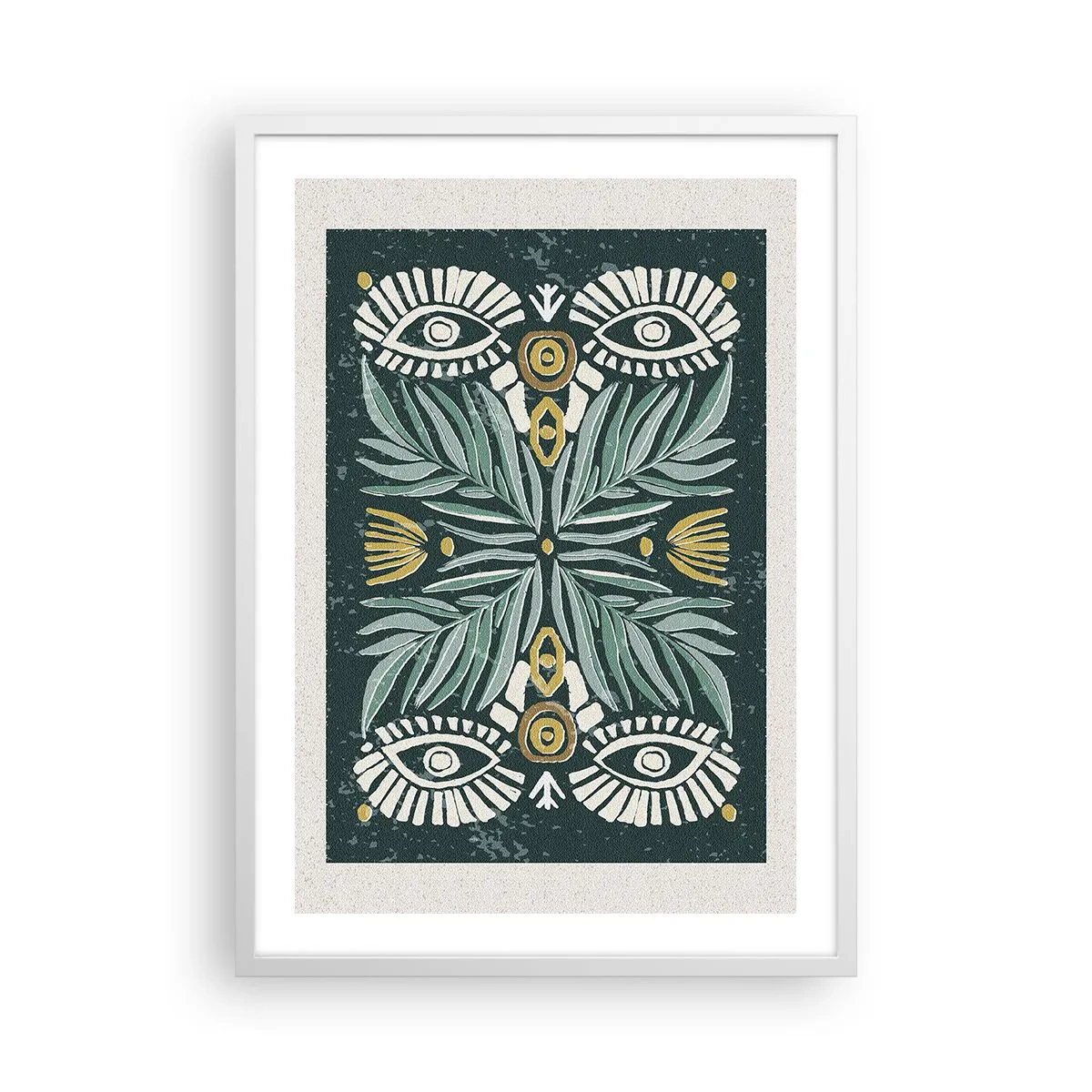 Poszter fekete keretben - Mint egy népi kivágás - 50x70 cm