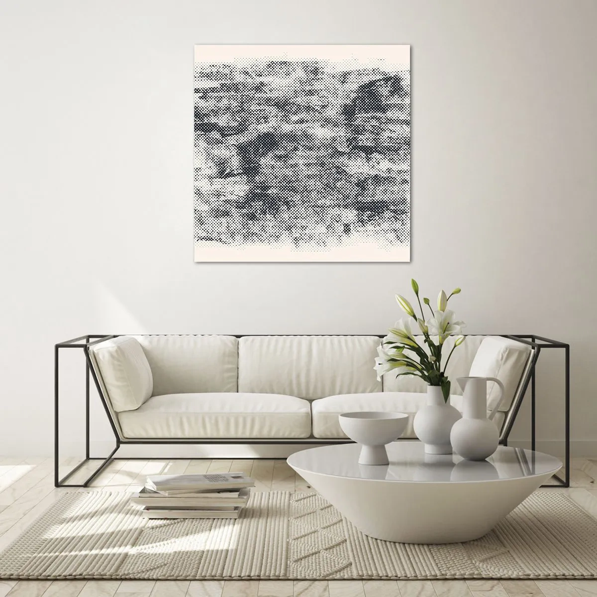 Üveg kép - Ködös kompozíció - 60x60 cm