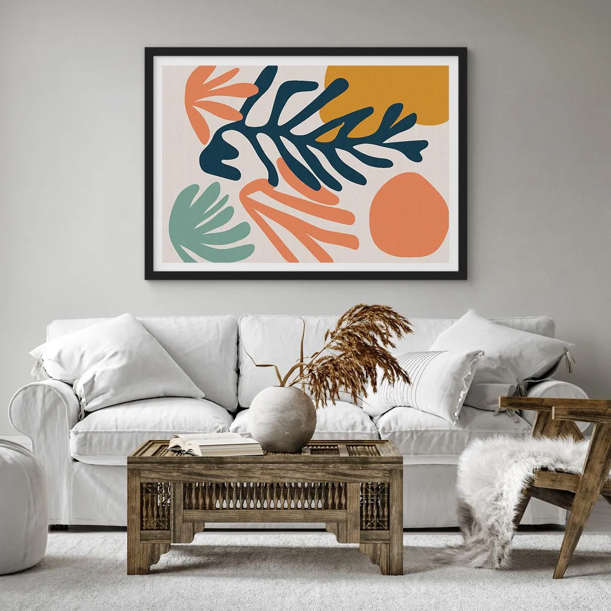 Poszter fehér keretben - Koralltengerek - 91x61 cm