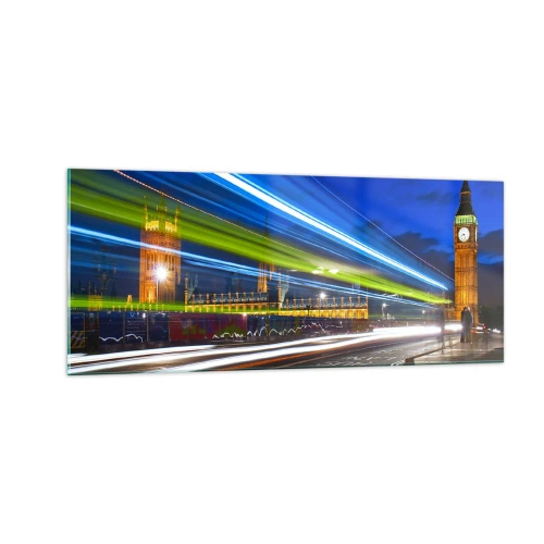 Üveg kép - Big Ben vigyázó szeme alatt - 100x40 cm