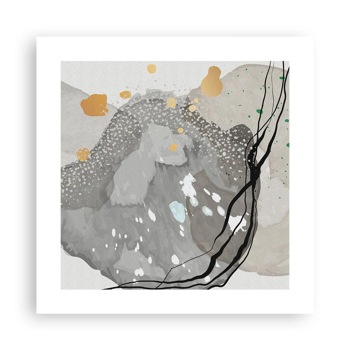 Poszter - Organikus kompozíció - 40x40 cm