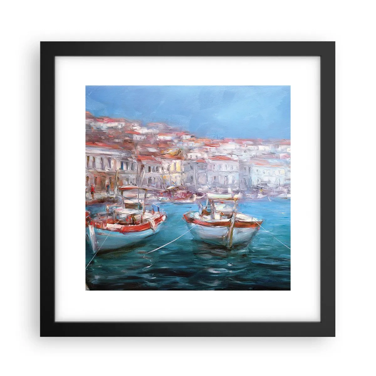 Poszter fehér keretben - Olasz öböl - 30x30 cm